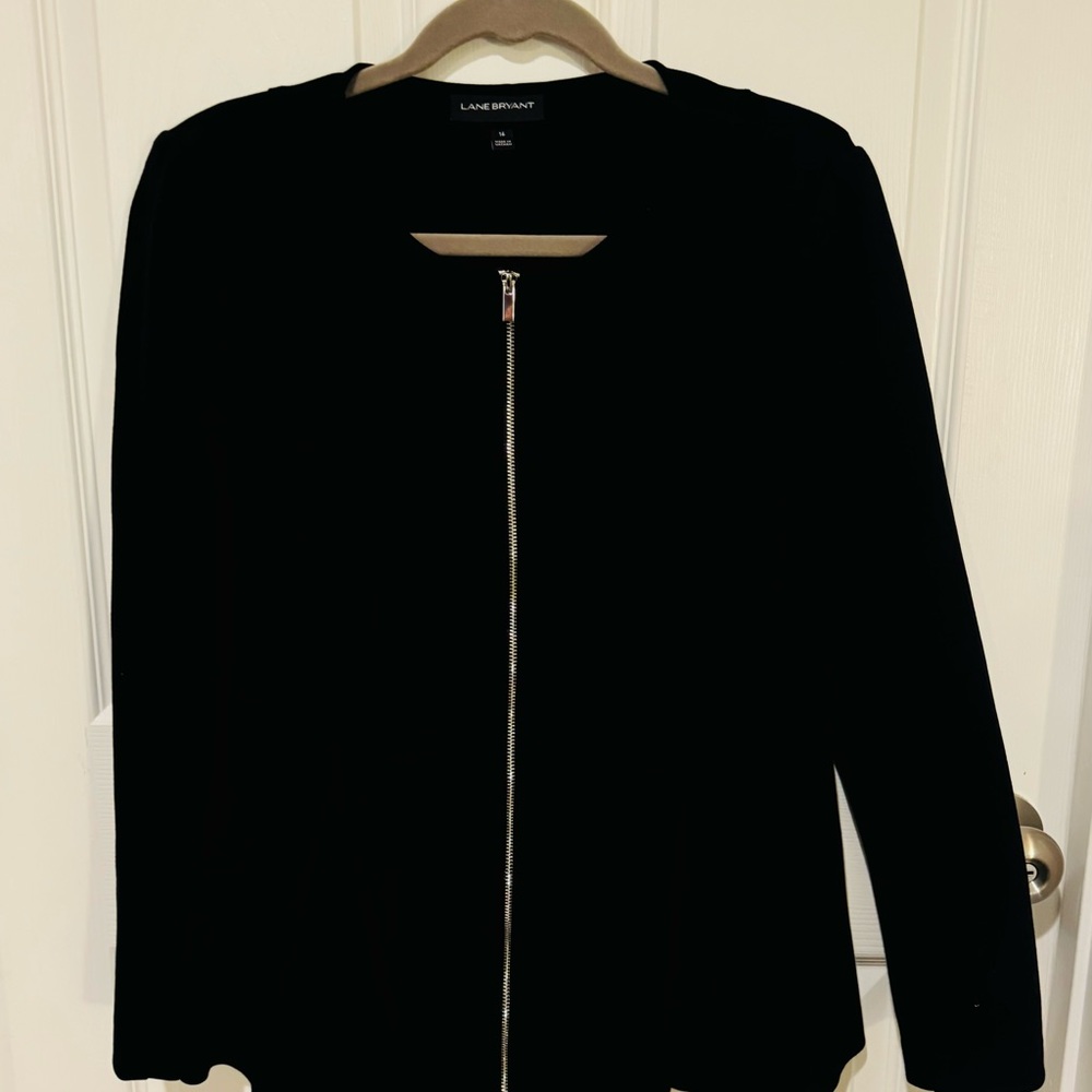 Peplum blazer (plus size)